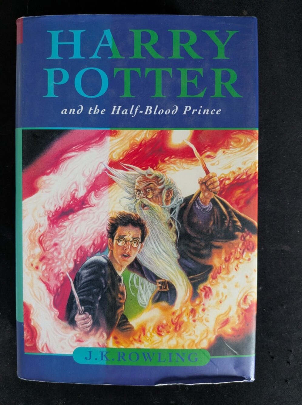 Harry Potter and the Half-Blood Prince Paperback - Red, Orange, Blue Cover Art